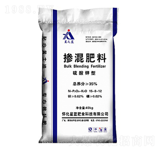 硫酸鉀型摻混肥料15-8-12-星之藍-星藍肥業(yè)