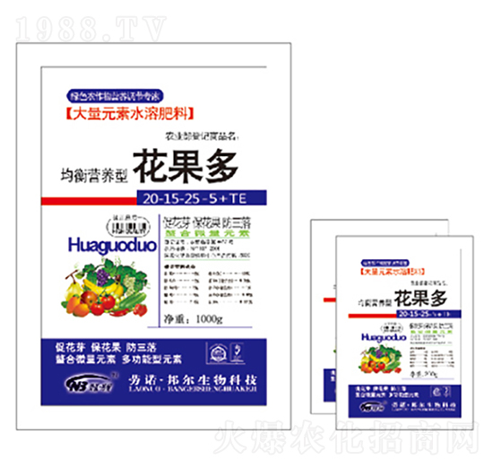 均衡營(yíng)養(yǎng)型大量元素水溶肥20-15-25-5+TE-花果多-康普生