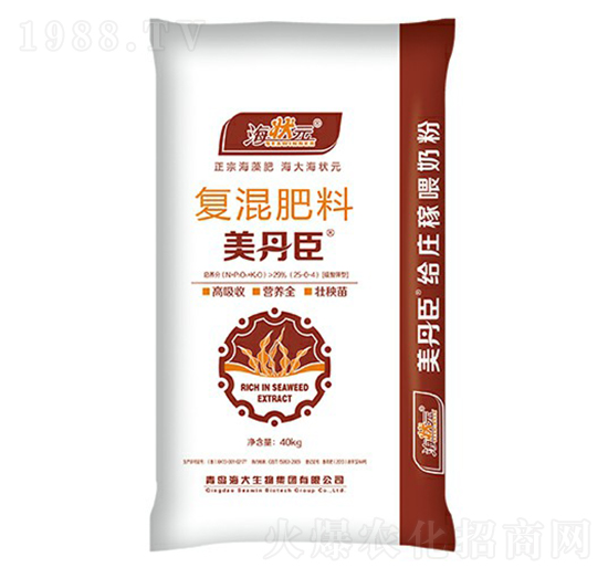 美丹臣復混肥料25-0-4-海狀元-海大生物