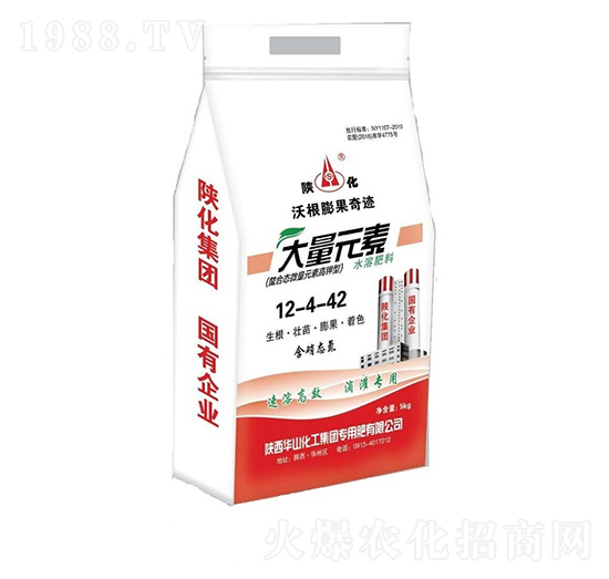 大量元素水溶肥料12-4-42-陜化