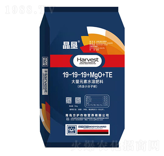 大量元素水溶肥料19-19-19+MgO+TE-晶墾-方護作物