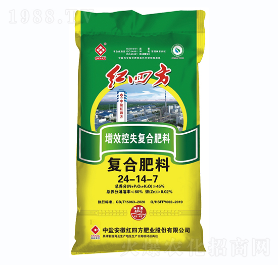 增效控失復合肥料24-14-7-紅四方