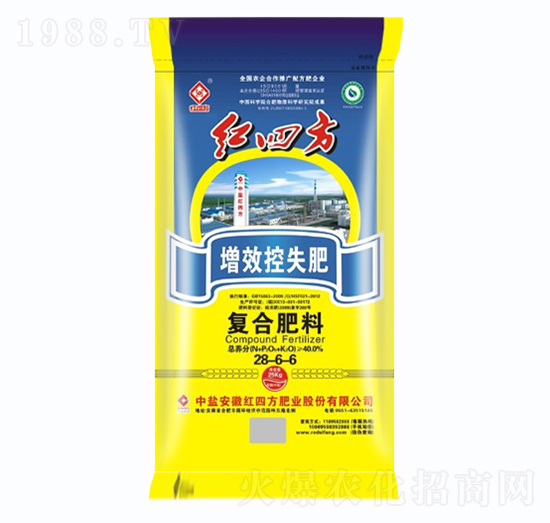 增效控失復(fù)合肥料28-6-6-紅四方