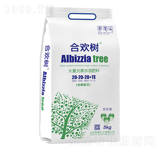 大量元素水溶肥料20-20-20+TE-合歡樹(shù)-財(cái)富化工
