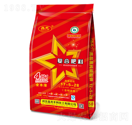 高塔造粒復合肥料17-5-28-晶龍