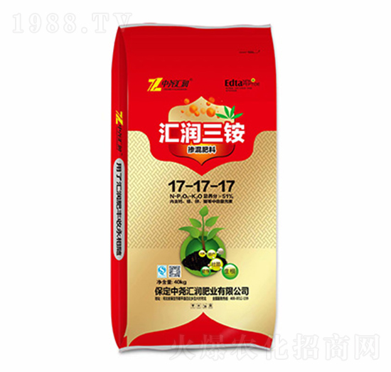 匯潤(rùn)三銨摻混肥料17-17-17-中堯匯潤(rùn)