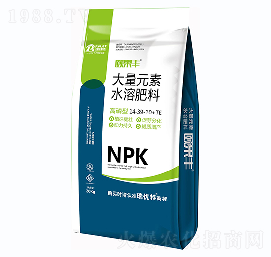 大量元素水溶肥料14-39-10+TE-頤果豐-瑞優(yōu)特