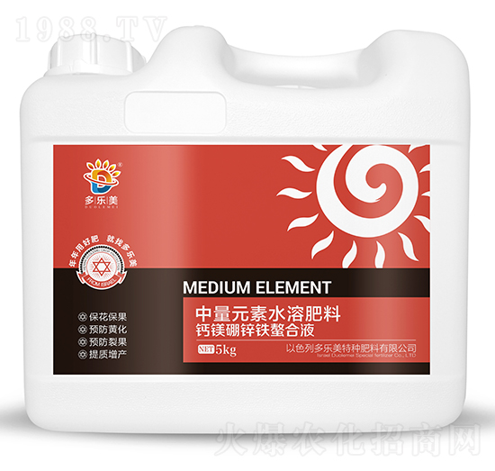 中量元素水溶肥料-鈣鎂硼鋅鐵螯合液-多樂(lè)美