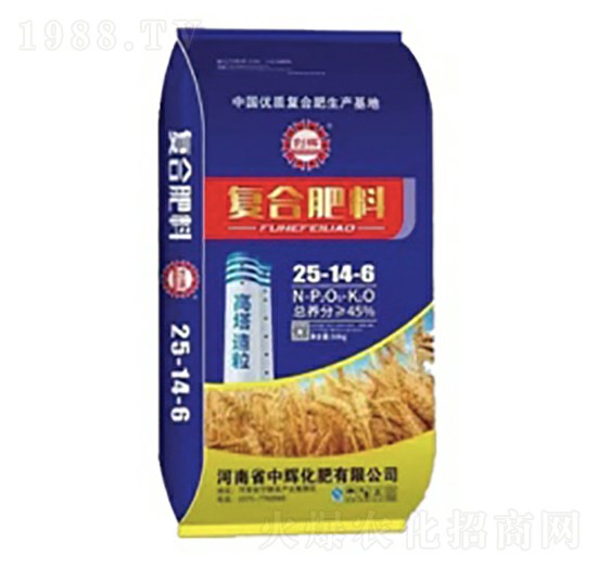 高塔造粒復合肥料25-14-6-創(chuàng)輝-中輝化肥