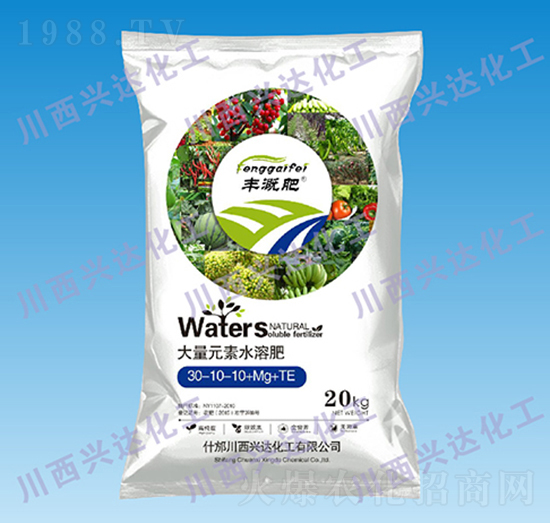 大量元素水溶肥料30-10-10+Mg+TE-豐溉肥-川西興達化工