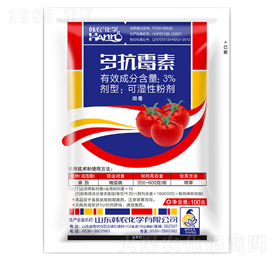 3%多抗霉素可濕性粉劑-韓農化學