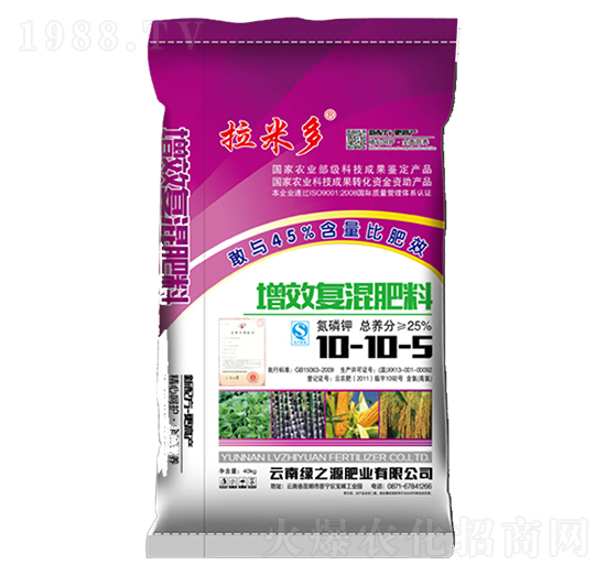 增效復(fù)混肥料10-10-5-拉米多-綠之源