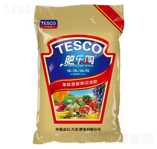 單碳質(zhì)碳鉀閃溶肥18-18-18+TE-肥樂購(gòu)-中基金石
