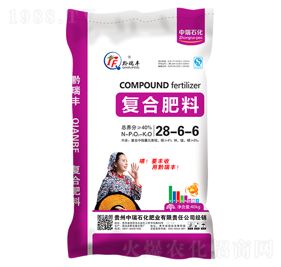 玉米適用復(fù)合肥料28-6-6-中瑞石化