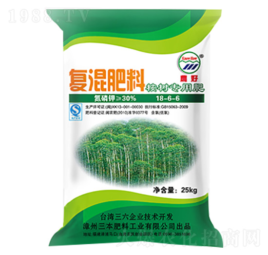 桉樹專用復(fù)混肥料18-6-6-農(nóng)好-三本肥料