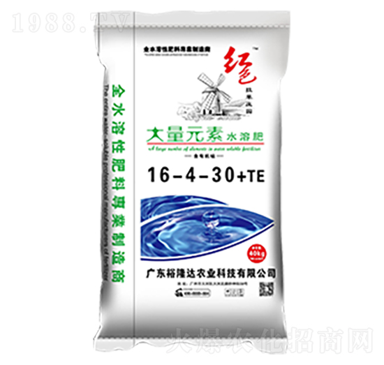 大量元素水溶肥16-4-30+TE-裕隆達(dá)