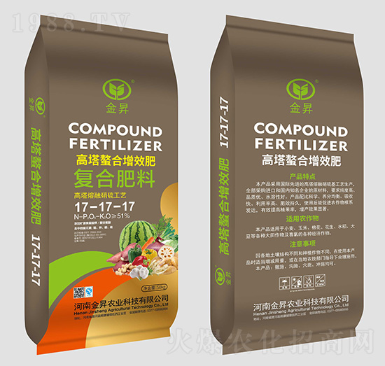 高塔螯合增效復(fù)合肥17-17-17-金昇肥業(yè)