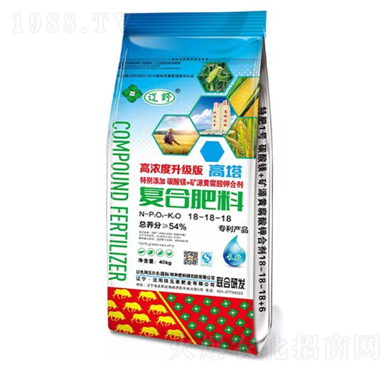 高濃度升級版高塔復合肥18-18-18-遼野-四兄弟肥業(yè)