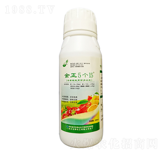 含腐植酸水溶肥料-5個15液肥-金正生物