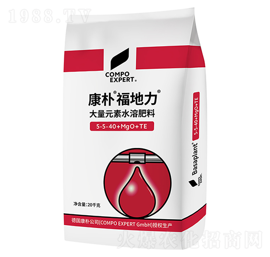 大量元素水溶肥5-5-40+MgO+TE-福地力-康樸