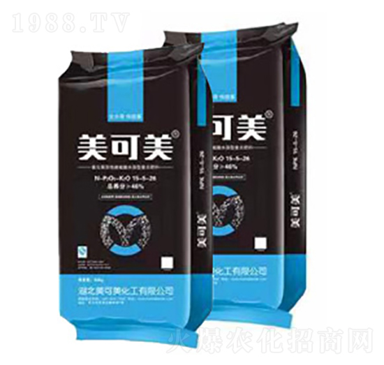 氨化高活性腐殖酸5G長(zhǎng)效復(fù)合肥料15-5-26-美可美