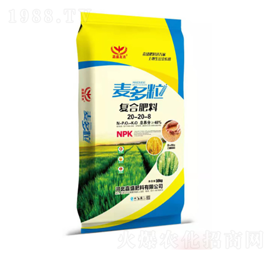復合肥料20-20-8-麥多粒-嘉盛肥料