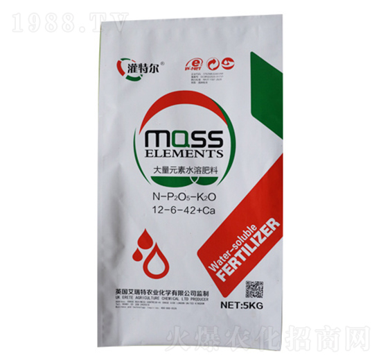 大量元素水溶肥料12-6-42+Ca-灌特爾-華沃農(nóng)化