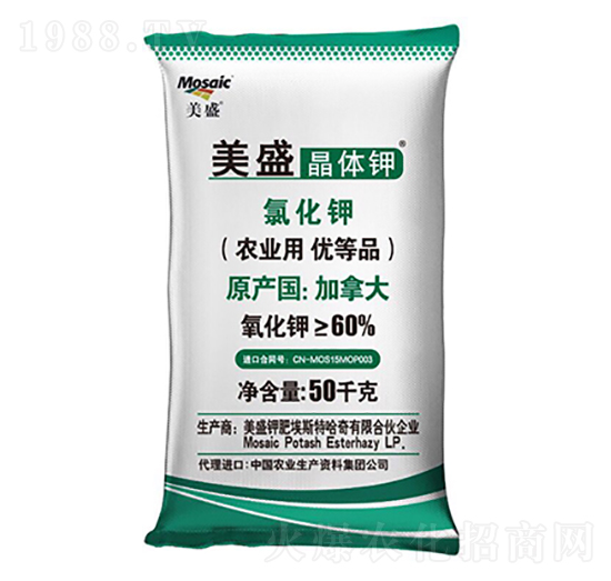 美盛牌晶體鉀-隆科農資