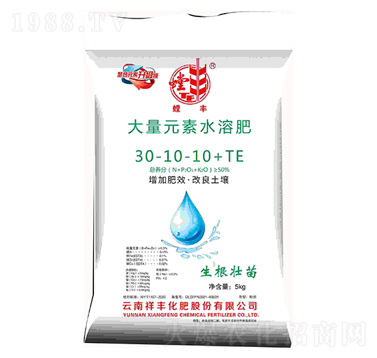 大量元素水溶肥料30-10-10+TE-螳豐-祥豐集團