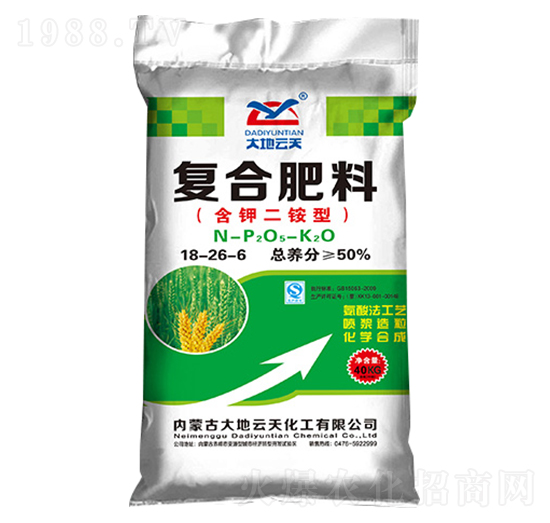 含鉀二銨型復合肥料18-26-6-大地云天