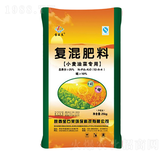 小麥油菜專(zhuān)用復(fù)混肥料12-9-4-寶石萊