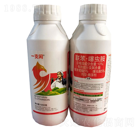 10%聯(lián)苯·噻蟲(chóng)胺懸浮劑1000g-一支閑-綠坤生物