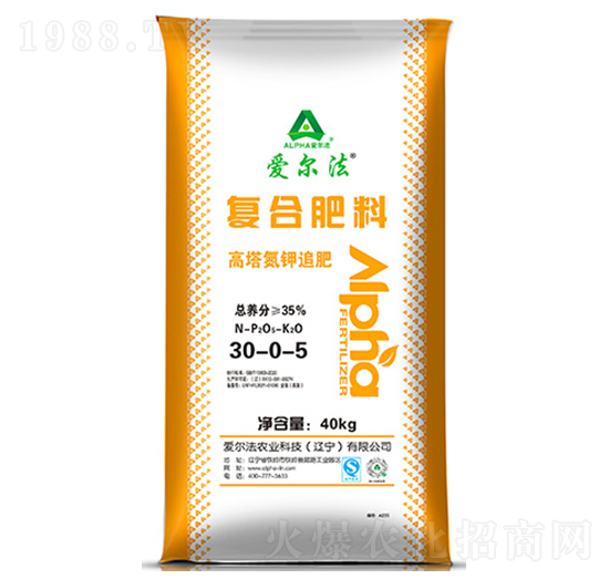 高塔氮鉀追肥復(fù)合肥料30-0-5-愛爾法