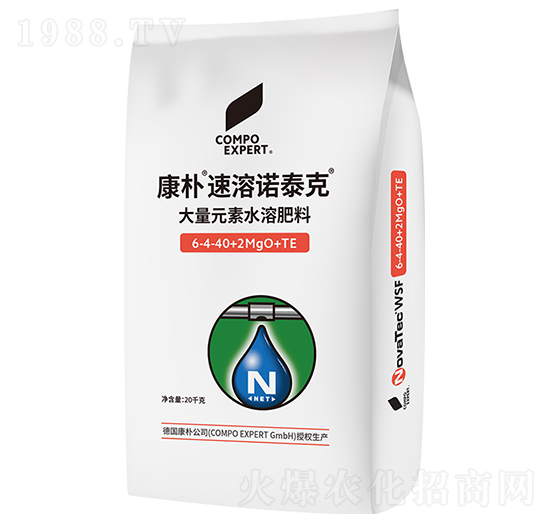 康樸速溶諾泰克水溶肥6-4-40+2MgO+TE-康樸