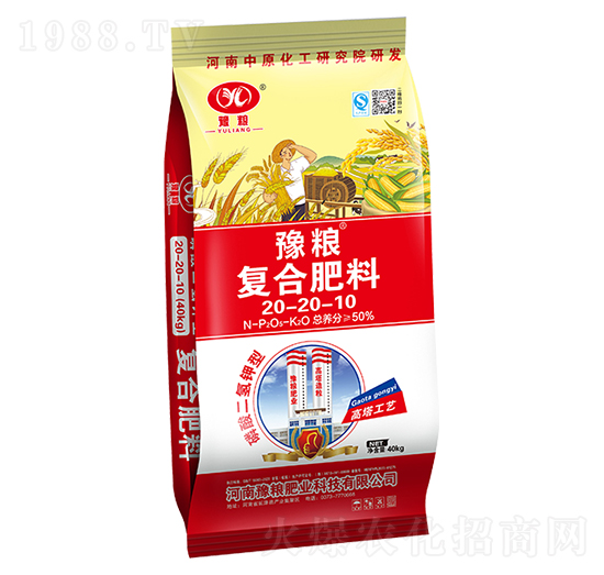 40kg高塔氯化鉀復(fù)合肥料20-20-10-豫糧肥業(yè)