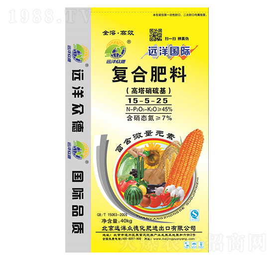 高塔硝硫基復(fù)合肥料15-5-25-遠洋眾德