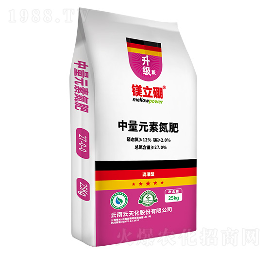 中量元素氮肥27-0-0-鎂立硼-云天化