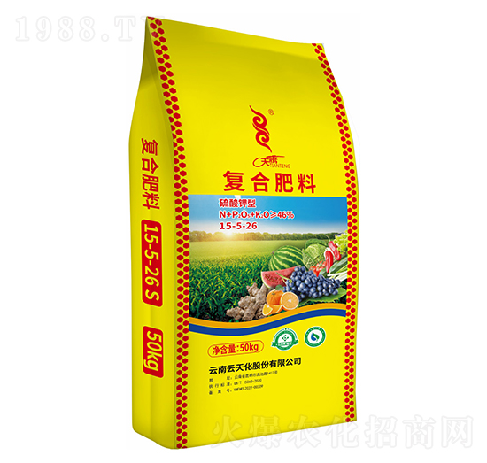 硫酸鉀型復(fù)合肥料15-5-26-天騰-云天化
