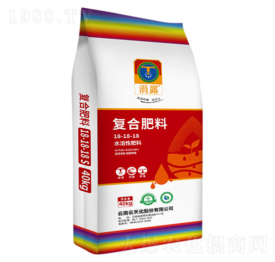 40kg水溶性復(fù)合肥料18-18-18-涓露-天騰化工