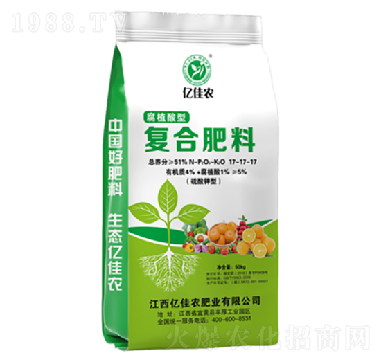 腐植酸型復(fù)合肥料17-17-17-億佳農(nóng)肥業(yè)