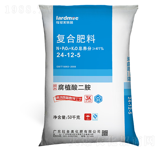 50KG小麥專用復(fù)合肥料24-12-5-拉多美
