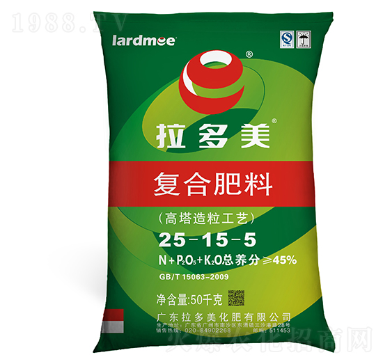 50KG小麥專用復合肥料25-15-5-E族-拉多美