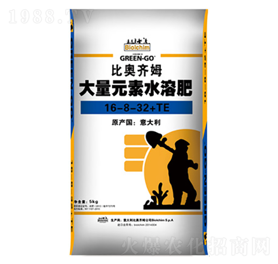 大量元素水溶肥16-8-32+TE-比奧齊姆-眾德農(nóng)業(yè)