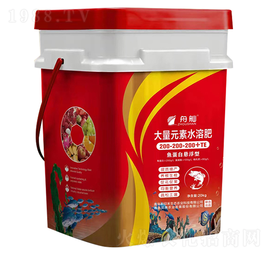 魚(yú)蛋白懸浮型大量元素水溶肥200-200-200+TE-舟舢-新印禾