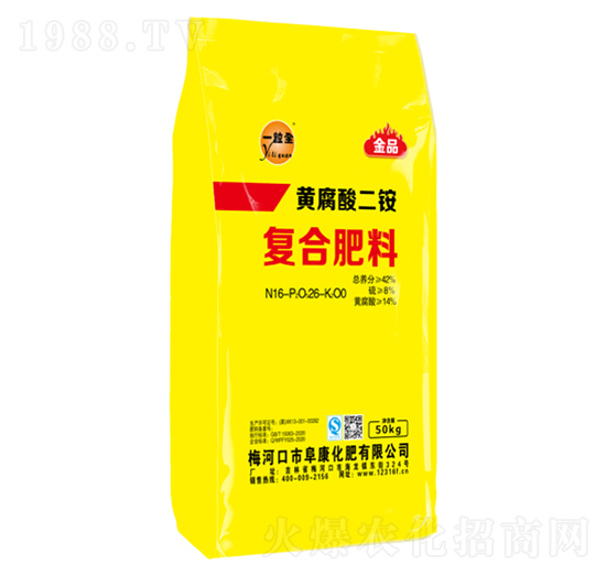 黃腐酸二銨復(fù)合肥料16-26-0-一粒全-阜康化肥