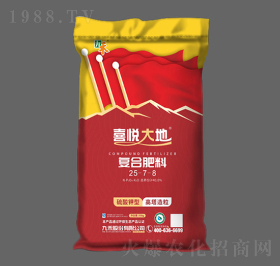 高塔造粒復合肥料25-7-8-喜悅大地-九禾股份