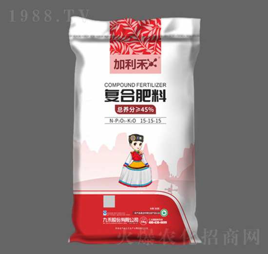 氯基復合肥料15-15-15-加利禾-九禾股份