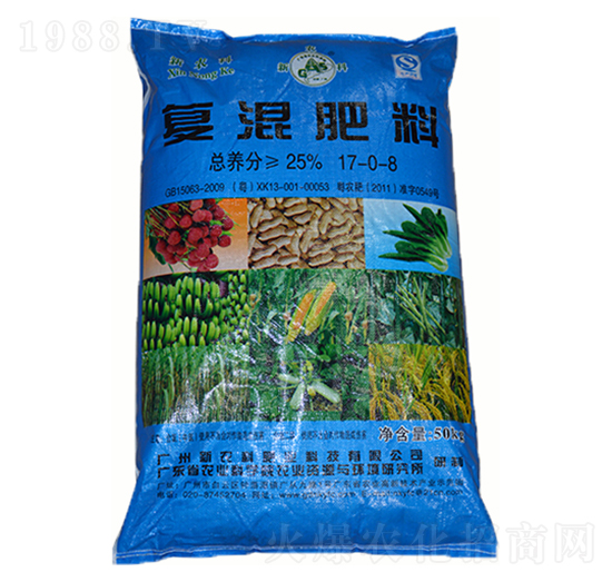 50kg復(fù)混肥料17-0-8-新農(nóng)科生物