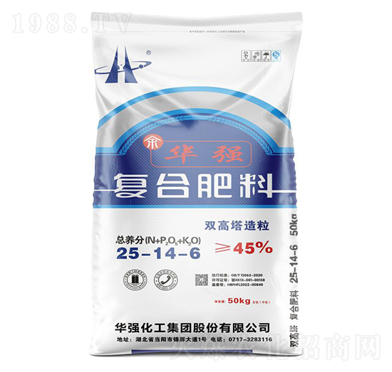 雙高塔造粒復合肥料25-14-6-余華強-華強化工集團