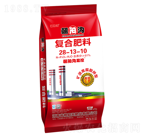 礦源黃腐酸鉀型高塔復(fù)合肥料28-13-10-朝陽溝雙控-艷陽天肥業(yè)